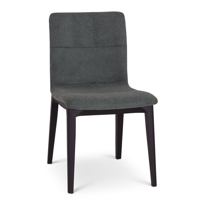 Modern Brazilian - Godan Side Chair, Ebano/Jackpot Teal