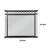 Wood Flat Wall Mirror
