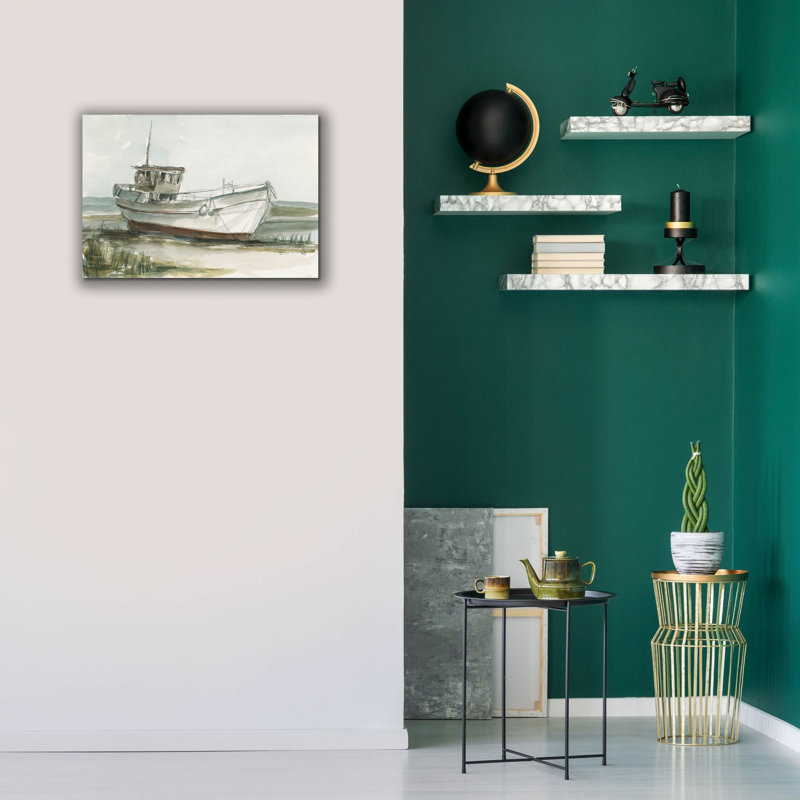 «Abandone Fishing Boat 1» par Ethan Harper, art mural sur toile, H 18 po x l 26 po