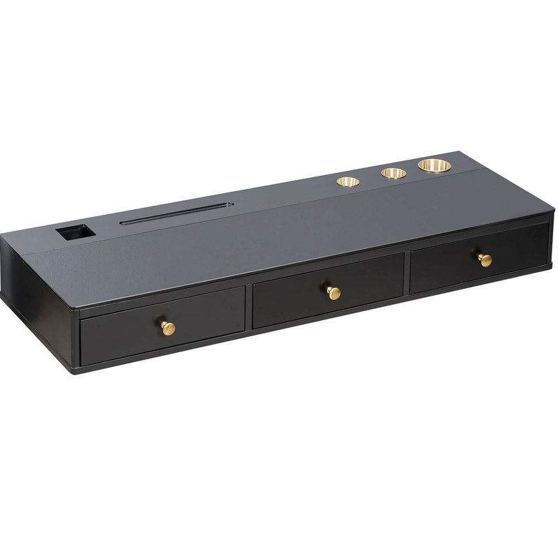 Velicia Floating ShelfMultiPurpose Wall Mounted Vanity TableMounted DeskFloating Table