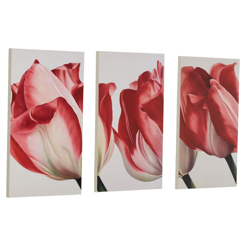 Ehme «Fresh Tulips Triptych», ensemble de 3 reproductions de photos