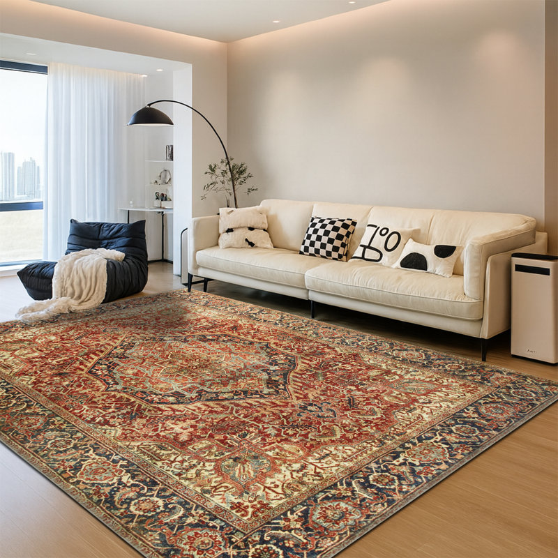 Vintage Oriental Area Rug – Living Room Large Rug for Cozy and Stylish Spaces, Rectangle 60 x 110 cm