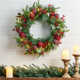 24'' W Pre-Lit Artificial Wreath