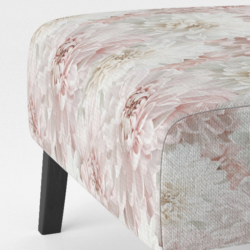 Fauteuil de chambre Floral, Pantoufle sans accoudoirs