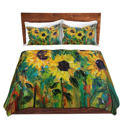 Ensemble de housse de couette en soleil tournesol