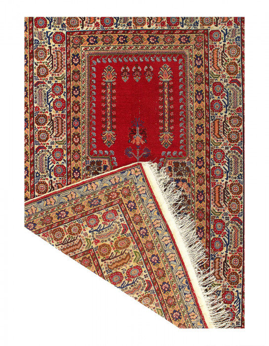 TAPIS VINTAGE TURK HIREK 4 pi x 6 pi