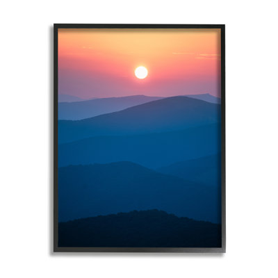 Bb-217 - Sunset Over Mountains encadré sur bois par Jared Kreiss