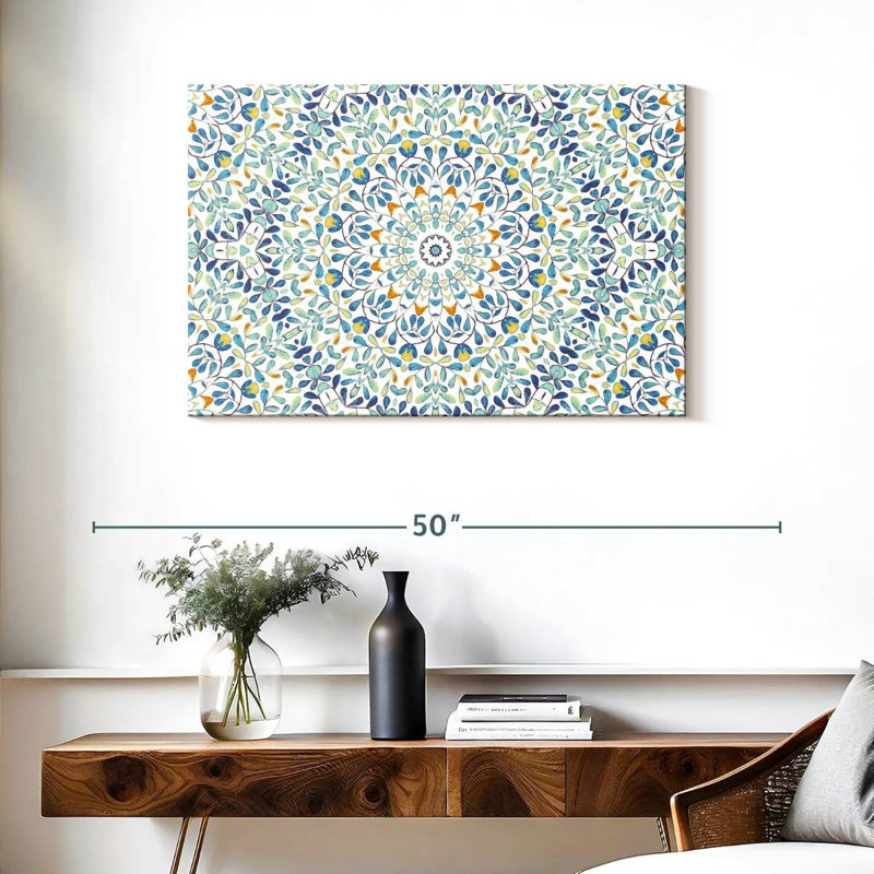 Mandala délicat Kerner, H 24 po x l 36 po