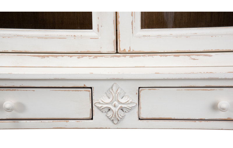 Wilkesville Solid Wood China Cabinet, White