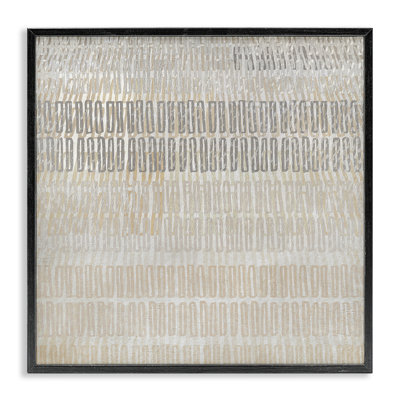 «Boho Layered Shapes Pattern», estampe numérique encadrée par Susan Jill