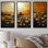 Karmas Wheat Whirl Meadow III - ensemble d'art mural sur toile Meadow