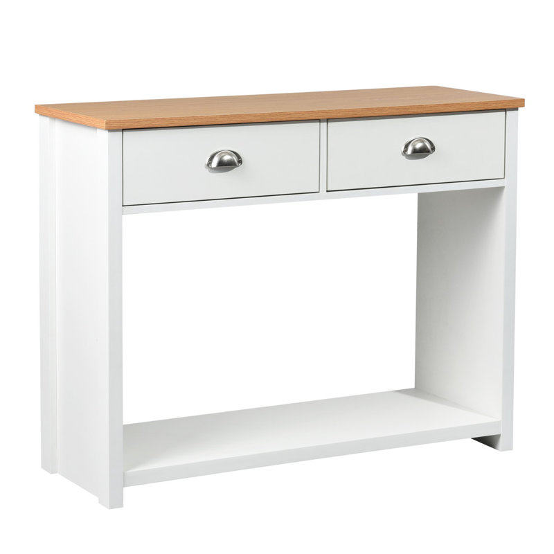 Richmond 97cm Console Table, Oak/White