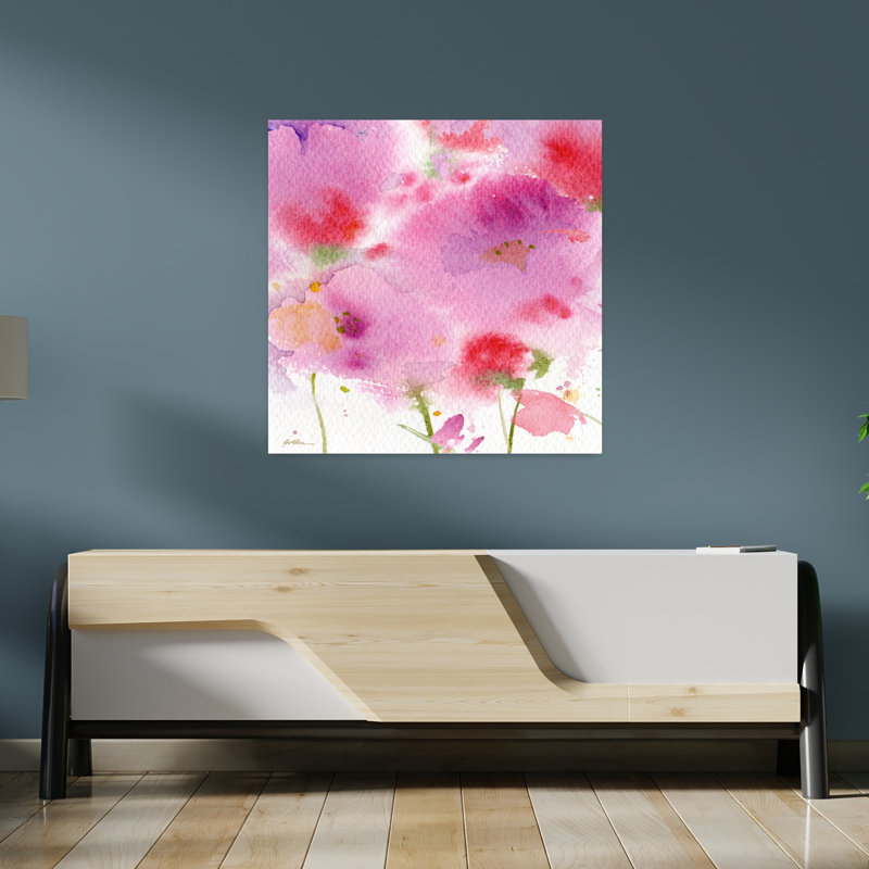 Serenade, art floral contemporain, H 36 po x l 36 po