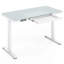 Bureau debout debout en verre trempé de 48 po x 24 po avec plateau inscriptible en verre trempé Latitude Run®-1011119174
