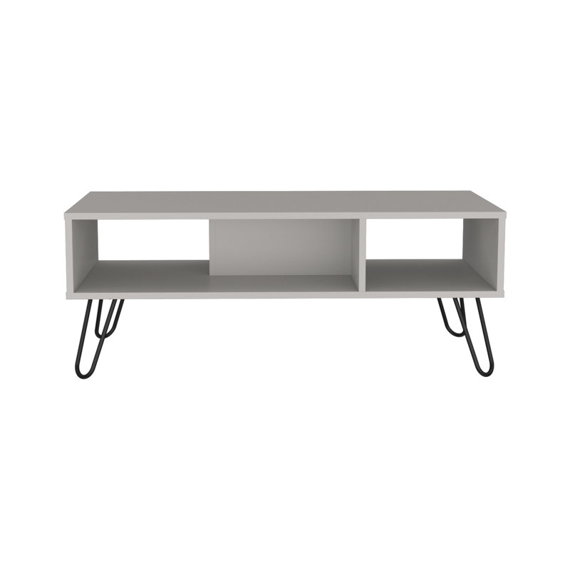 Table basse Vassel, H 15,7 po x l 39,8 po x P 17,7 po, Blanc