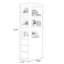 Armoire de coin en bois manufacturé blanc-1076355183