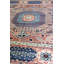 Tapis unique nouvel âge 7 pi 11 po x 8 pi 1 po Mamluk en corail / rose / ivoire / bleu