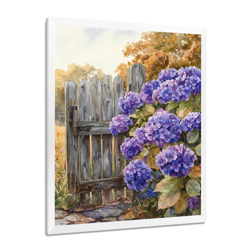 Demi - impression sur toile florale, H 44 po x l 34 po, Reproduction encadrée d'une seule photo, Blanc
