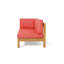 BANC D'ANGLE GAUCHE EN X