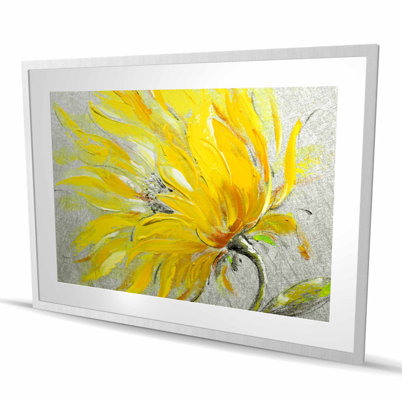 «Yellow Flower», reproduction botanique encadrée