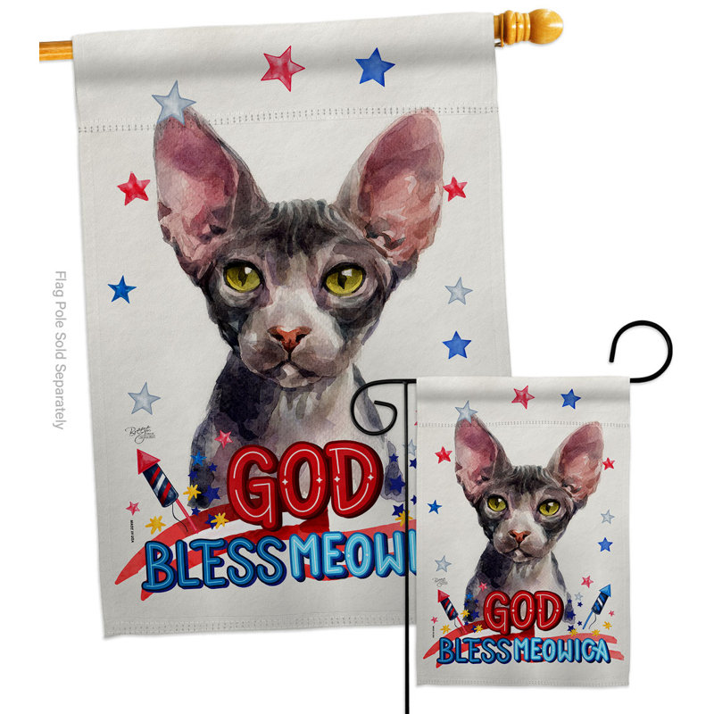 Double Sided Polyester Animal, 40" H x 28" W