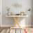 Narrow Entryway Foyer Table with Geometric Base-384561108