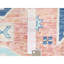 Tapis oriental en laine pure noué à la main de couleur pêche 9 pi x 11 pi 9 po, nœud turc, velours nul, motif village anatolien, noué à la main
