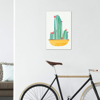 «Tiny Cactus Blossoms II» par Modern Tropical - reproduction d'art