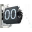 Retro Digital Flip Down Clock -Battery Powered Internal Gear Operated Clock For Home & Office Décor -Black
