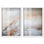 Ensemble de décorations murales bohèmes « Nebula Grains » avec impression en relief dorée par Art Remedy, cadre noir, 10 x 15