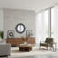Miroir rond festonné Ethan - vert-711912268