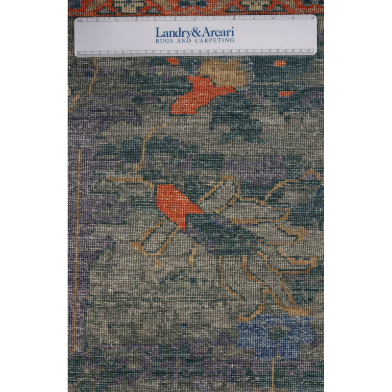 Tapis unique rectangulaire de 8 pi 11 po x 11 pi 9 po afghan New Turkmen