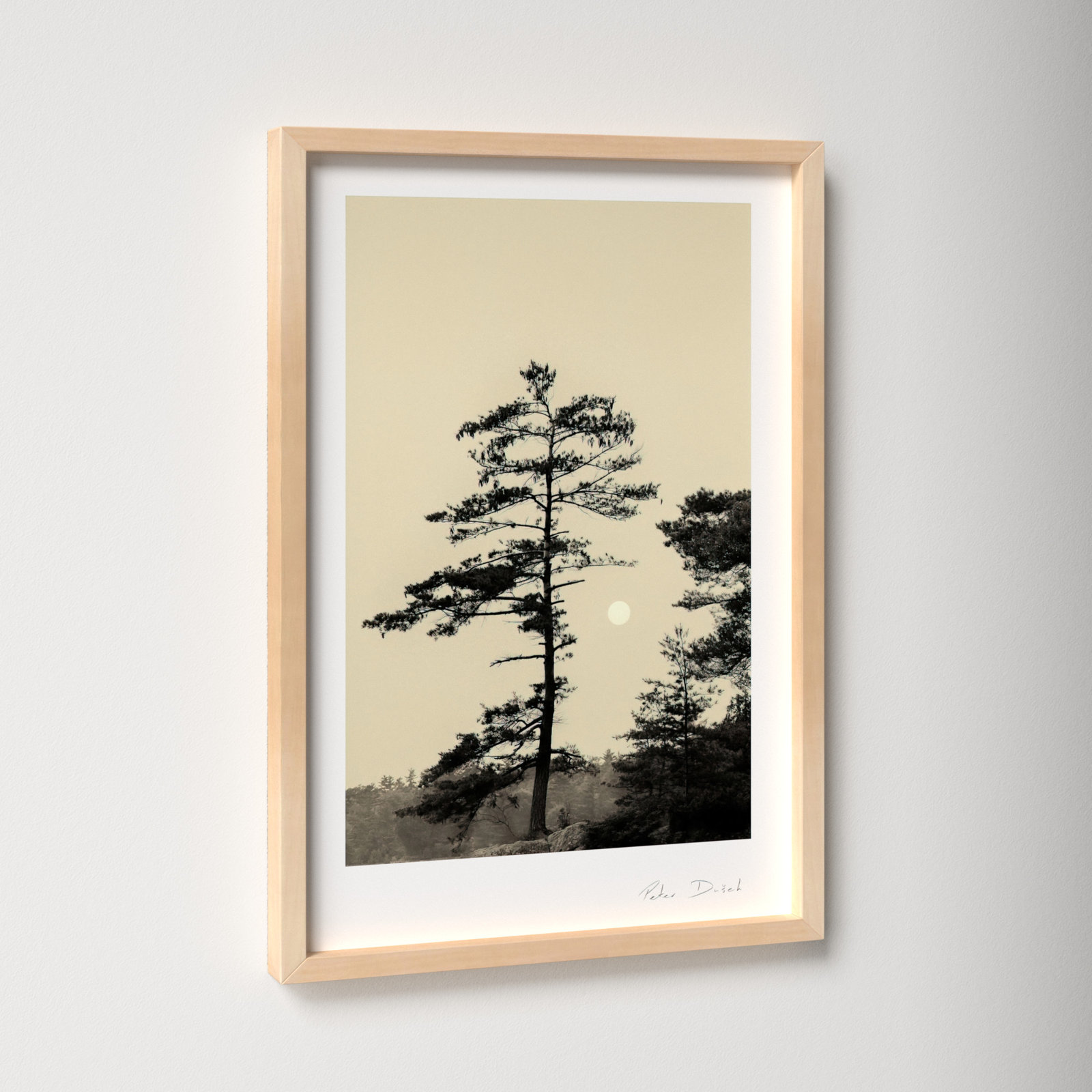 Garden Sign "Serenity" Print by Peter Dušek, Brown, 20" H x 14" W x 1.25" D