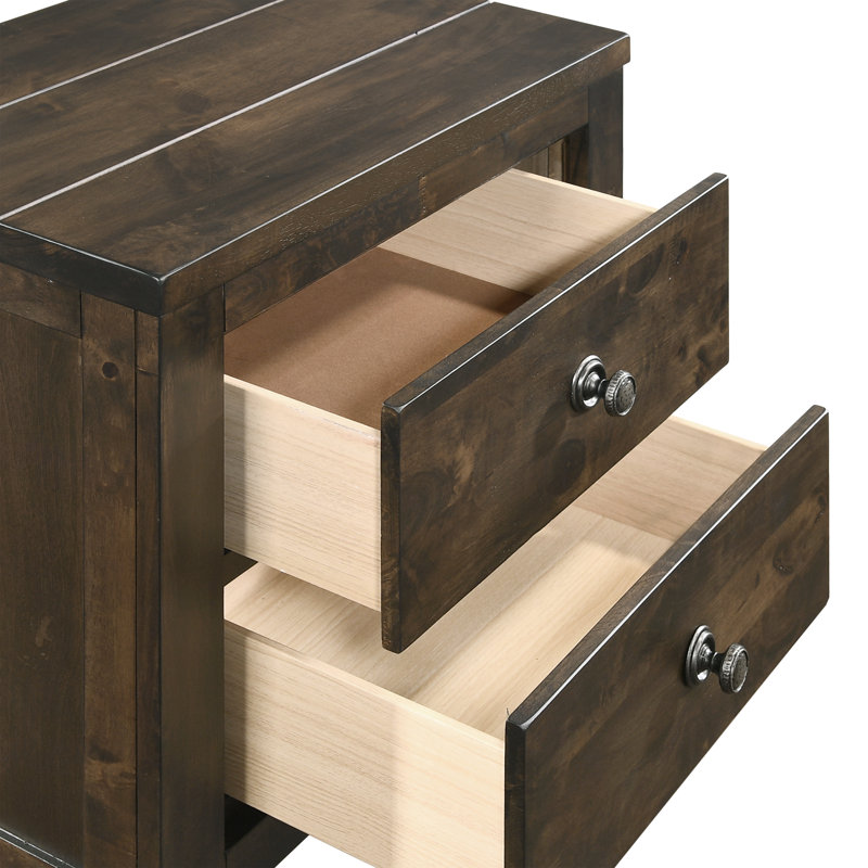 26.38'' W Solid Wood Nightstand