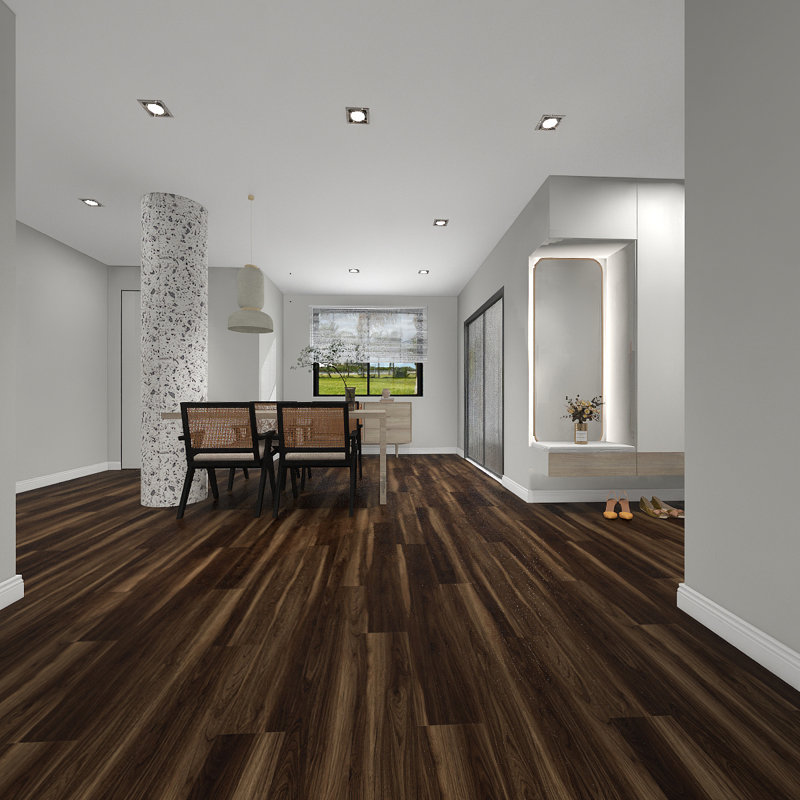 GLU-PRO 22 mil, Glue Down LVT Flooring, 3mm  Shaded Woodshed, Midnight Mist