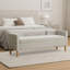 Banc de rangement rembourré l 65,3 po avec coussins-810256360