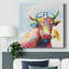 «Groovy Cow and Sky» - peinture sur toile tendue-1705340670