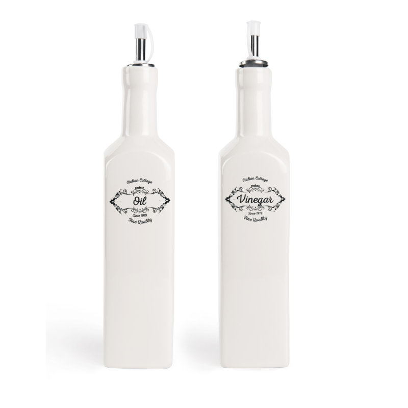 Fine Quality Ceramic Oil & Vinegar Cruet Set