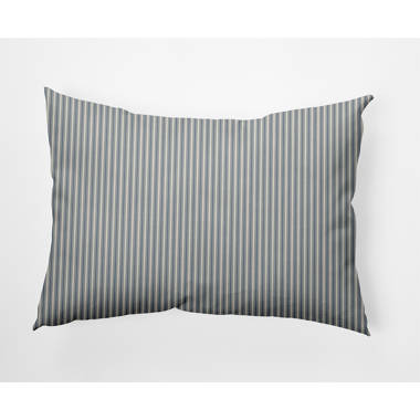 Irick Striped Cotton Reversible Throw Pillow