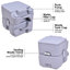 Toilette portative 5 gallons 5 L-61122243-61122244