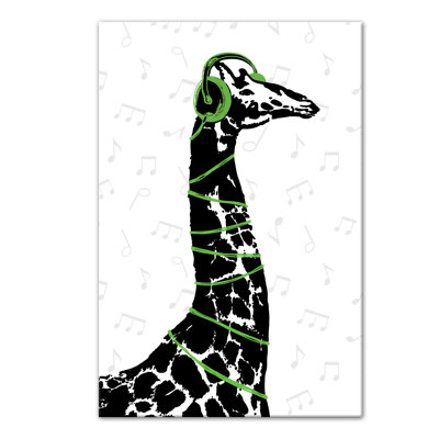 Girafe sur toile tendue