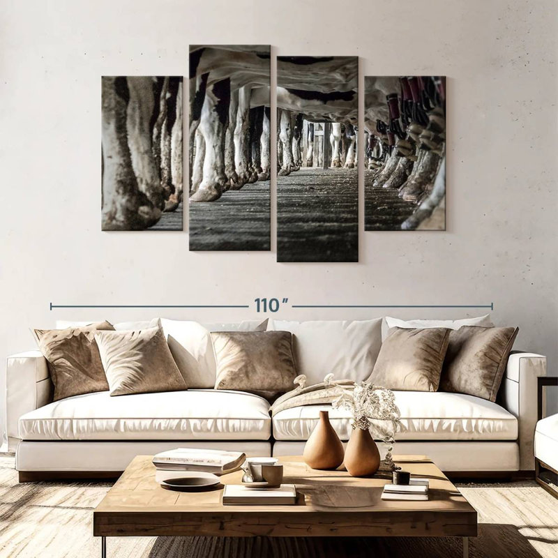 Brampt Milking Cows, 54" H x 84" W