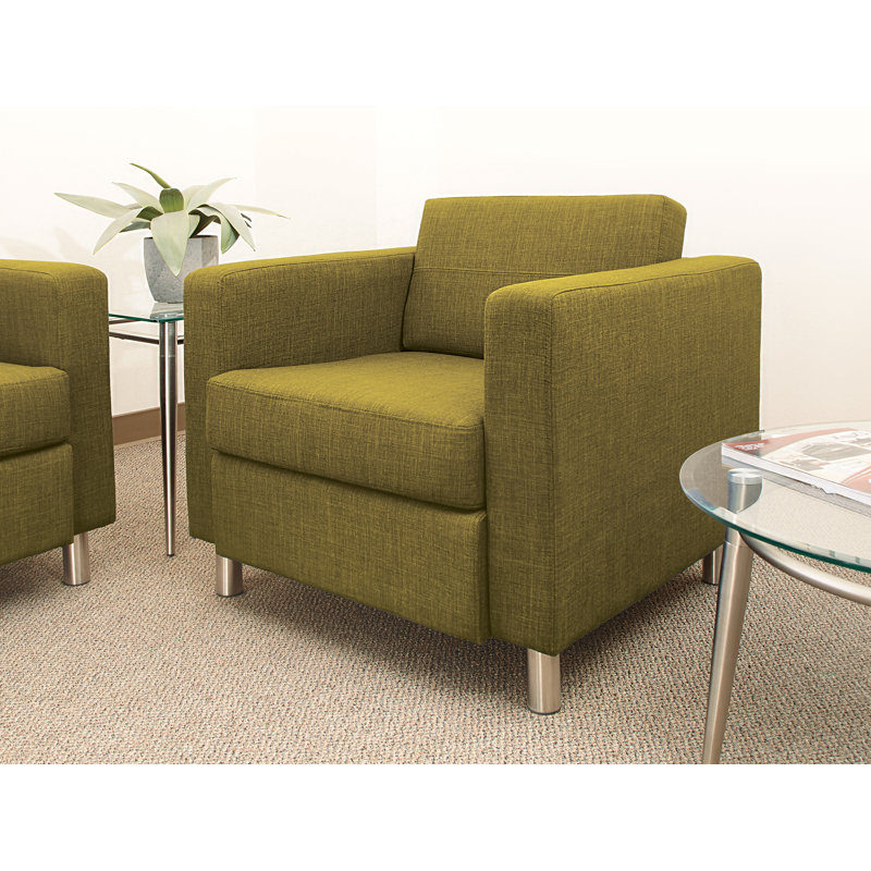 Desantiago Upholstered Armchair, Green Fabric