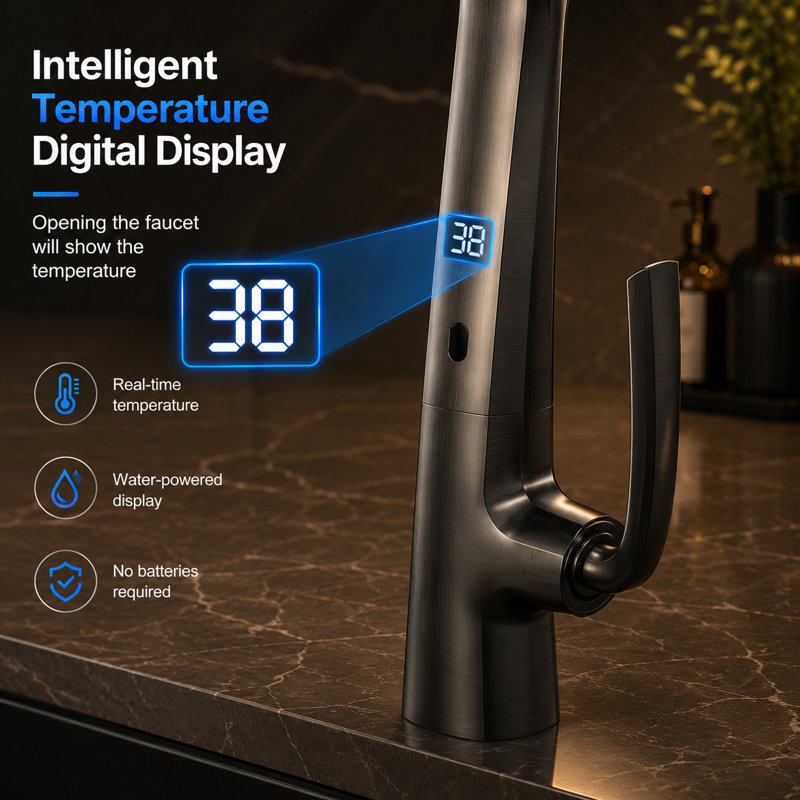 Robinet de cuisine Smart Living & Technology, Nickel brossé