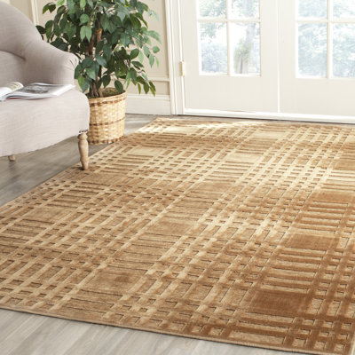 Kimber Plaid Chenille Hand Woven 160cm X 229cm Area Rug