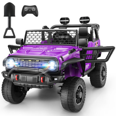 Voiture électrique pour enfants 2 places 24 Volt 2 places avec télécommande, moteur 4X100W, lumières DEL, musique, Bluetooth