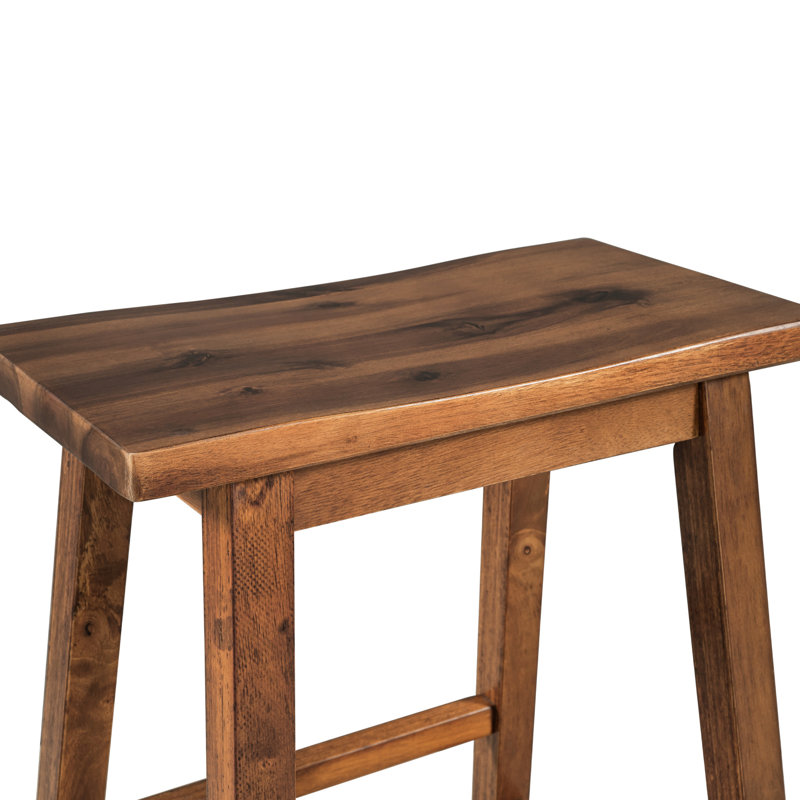 Tabourets de salle à manger à hauteur de comptoir Style (2) - noyer, tabourets en bois peu encombrants, option noyer