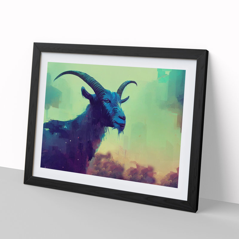 Goat Abstract - Single Picture Frame Print