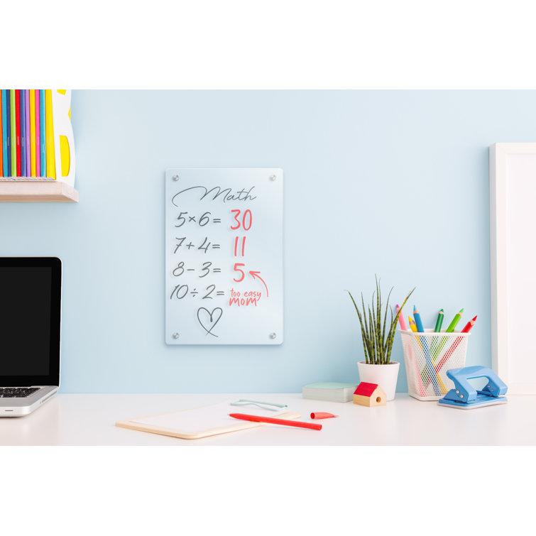 Wall Mounted Dry Erase Board Latitude Run Size: 24 H x 18 W