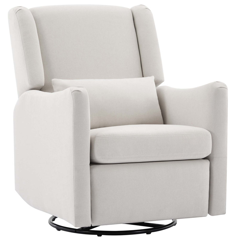 Wide Wingback Swivel Rocker Recliner Chair, Glider Rocker Recliner, Rocking Chair Nursery For Living Room Bedroom Apartment
